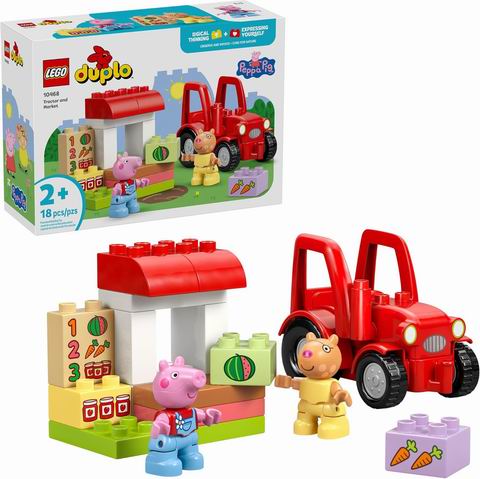  史低！LEGO 乐高 10468 小猪佩奇拖拉机市场 14.97加元（原价 24.99加元）